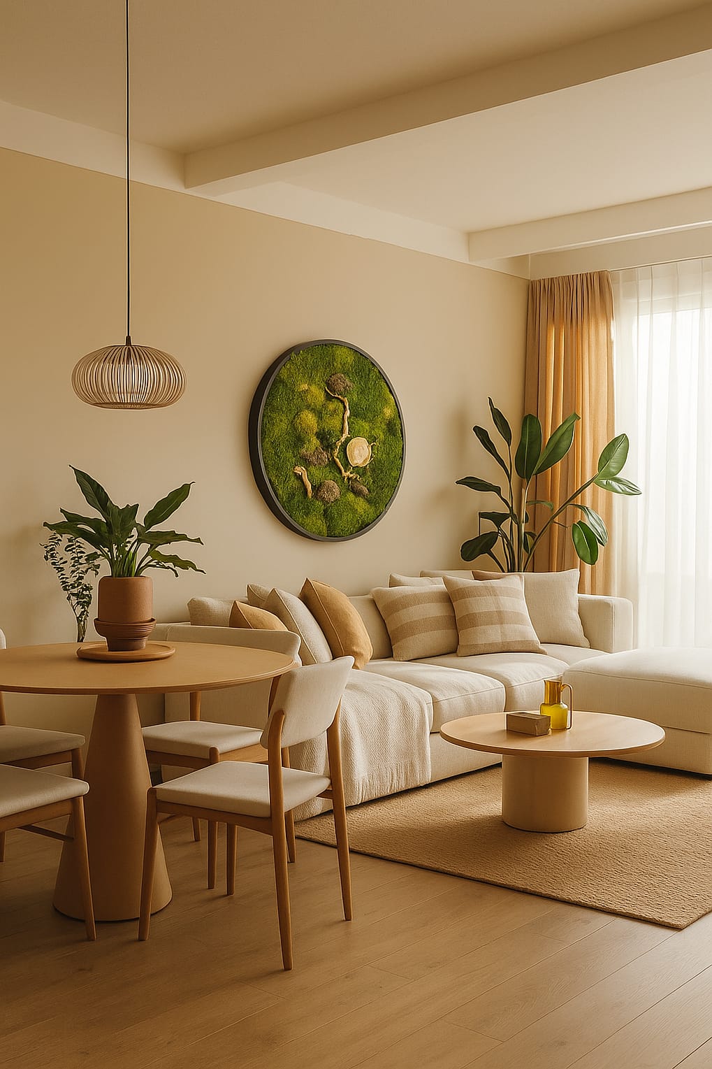 Sapphire Spore Preserved Moss Wall Art | Nityavan